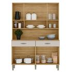 Armário De Cozinha Golden 8 Portas 2 Gavetas Com Vidro Freijó