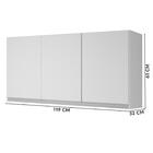 Armário De Cozinha Grande 4 Peças Branco Gabriela Peternella