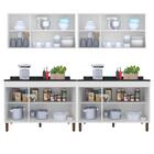 Armário De Cozinha Grande 4 Peças Branco Gabriela Peternella