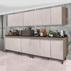 Armário De Cozinha Grande 4 Peças Malbec Avelã Gabriela Peter