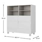 Armário De Cozinha Helena 4 Gavetas Branco - Moville