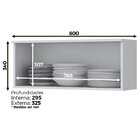 Armário De Cozinha Henn Americana 1 Porta Basculante 80 Cm C3