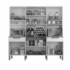 Armário De Cozinha Ímola 8 Portas 2 Gavetas Sallêto Cinamono