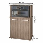 Armário De Cozinha Isis 2 Portas Carvalho - Nicioli