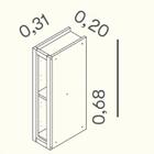 Armário De Cozinha Itatiaia Lisboa Módulo Suspenso Nicho Vert