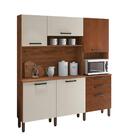 Armário De Cozinha Kit 6 Portas Ferrara Kits Paraná