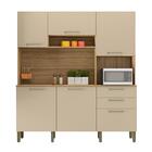 Armário De Cozinha Kit 6 Portas Ferrara Kits Paraná