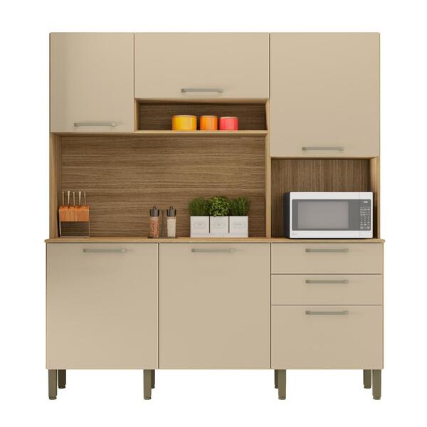 Armário De Cozinha Kit 6 Portas Ferrara Kits Paraná