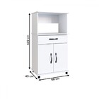 Armário De Cozinha Laura 2 Portas 1 Gaveta Branco - Irm Móveis