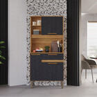 Armário De Cozinha Lia 3 Portas 1 Gaveta Salleto