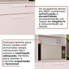Armário De Cozinha Lirio 6 Portas 1 Gaveta Branco - Pnr Móveis