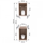 Armário De Cozinha Lucia 2 Portas Castanho/off White - Panora