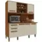 Armário De Cozinha Luna 6 Portas 2 Gavetas Imop Cor Cinamomo