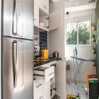 Armário de Cozinha Madeira Branco 35x70x36cm