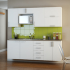 Armário de Cozinha Madeira Branco Delínia Spring 35x70x36cm