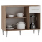 Armário De Cozinha Madri 3 Portas 1 Gaveta Teka/branco M01 -