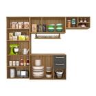 Armário De Cozinha Mara 4 Peças Boreal/grafite -  Móveis Arap