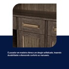 Armário De Cozinha Maranhão 8 Portas 4 Gavetas Com Vidro Imbu