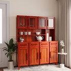 Armário De Cozinha Maranhão 8 Portas 4 Gavetas Com Vidro Mel