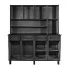 Armário De Cozinha Maranhão 8 Portas 4 Gavetas Com Vidro Ypê