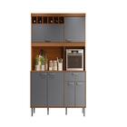 Armario De Cozinha Mascate Jequitiba/grafite