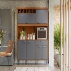 Armario De Cozinha Mascate Jequitiba/grafite