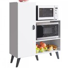 Armário De Cozinha Melissa 1 Porta Espaço Para Forno E Micro-