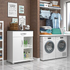 Armário De Cozinha Microondas Balcão 1 Porta Multiuso Branc