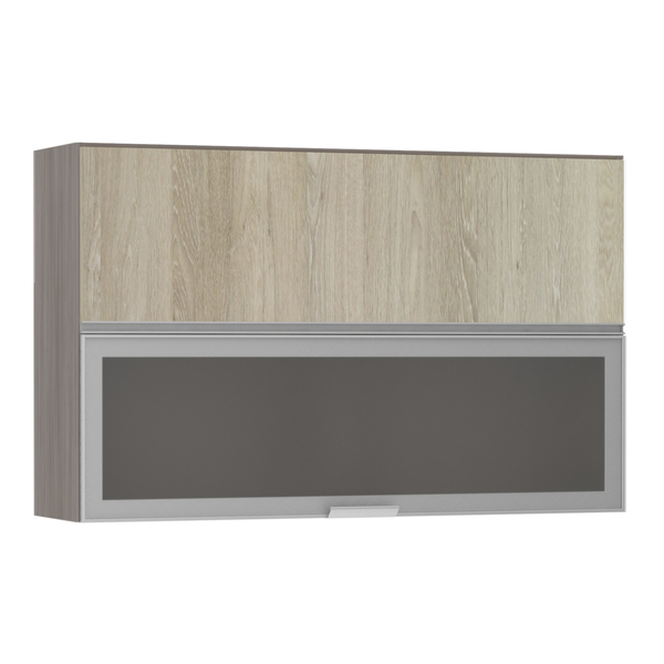 Armário de Cozinha Misto 31x75x120cm Miniboreal Prime Luciane