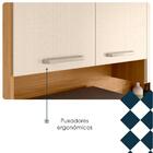 Armário De Cozinha Modena 6 Portas 2 Gavetas Freijó/soft - Ki