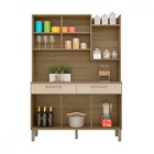 Armário De Cozinha Modena 6 Portas 2 Gavetas Freijó/vanilla -