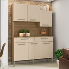 Armário De Cozinha Modena 6 Portas 2 Gavetas Freijó/vanilla -