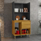 Armario De Cozinha Moderno Lucca 4 Portas