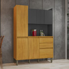 Armario De Cozinha Moderno Lucca 6 Portas