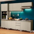 Armário De Cozinha Modulada 271cm 6 Peças Connect Duna/crista