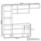 Armário De Cozinha Modulada 4 Peças Cp10 Balcão Branco - Lumil