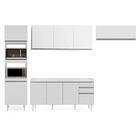 Armário De Cozinha Modulada 4 Peças Cp10 Balcão Branco - Lumil