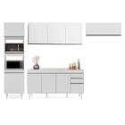 Armário De Cozinha Modulada 4 Peças Cp11 Balcão Com Tampo Bra