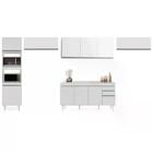 Armário De Cozinha Modulada 5 Peças Cp14 Balcão Com Tampo Bra