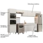 Armário De Cozinha Modulada 5 Peças Cp14 Balcão Com Tampo Bra