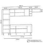 Armário De Cozinha Modulada 5 Peças Cp16 Balcão Branco - Lumil
