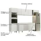 Armário De Cozinha Modulada 5 Peças Cp16 Balcão Branco - Lumil