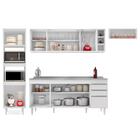 Armário De Cozinha Modulada 5 Peças Cp18 Balcão Com Pia Inox