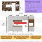 Armário De Cozinha Modulada Com Gabinete De Pia 5 Pçs Paris M