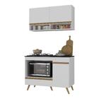 Armário De Cozinha Modulada Compacta 105cm Com Balcão Para Co