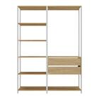 Armário De Cozinha Modulada Compacta 135cm 2 Peças Com 2 Gave