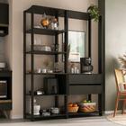 Armário De Cozinha Modulada Compacta 135cm 2 Peças Com 2 Gave