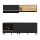 Armário De Cozinha Modulada Compacta 225cm Com Balcão Para Co