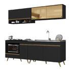 Armário De Cozinha Modulada Compacta 225cm Com Balcão Para Co