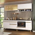 Armário De Cozinha Modulada Compacta 225cm Com Balcão Para Co